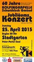 Plakat Konzert 60 Jahre Kolpingkapelle