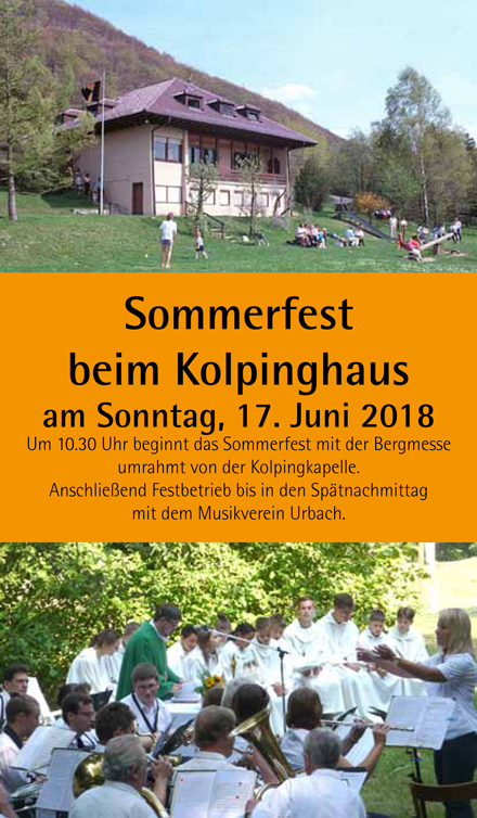 Plakat zum Sommerfest am 17. Juni 2018